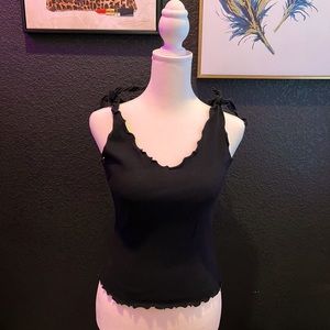 Bebe ruffled Tank top